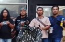 Foto: Salah satu barang bukti, baju loreng yang kerap dikenakan pelaku untuk mengelabui para korban (Istimewa)