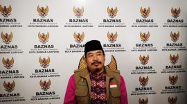 Ketua Badan Amil Zakat Nasional (BAZNAS) Kota Bandar Lampung, H. Ismail Soleh pastikan penyaluran zakat aman, syar’i, dan tepat sasaran.