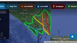 Aplikasi Siger Lampung Presisi memungkinkan pemudik memantau kondisi lalu lintas dan CCTV jalan secara real-time.