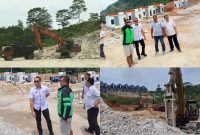 Sidak yang dilakukan oleh tim pengawas DLH Kota Bandar Lampung di lokasi pembangunan kawasan perumahan Sky View Kedamaian, pada Rabu 4 Maret 2026. Foto: Dok Ist