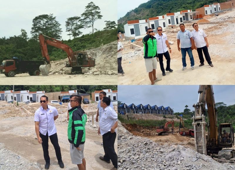 Sidak yang dilakukan oleh tim pengawas DLH Kota Bandar Lampung di lokasi pembangunan kawasan perumahan Sky View Kedamaian, pada Rabu 4 Maret 2026. Foto: Dok Ist