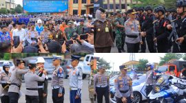 Kapolda Lampung pimpin langsung gelaran apel siaga 